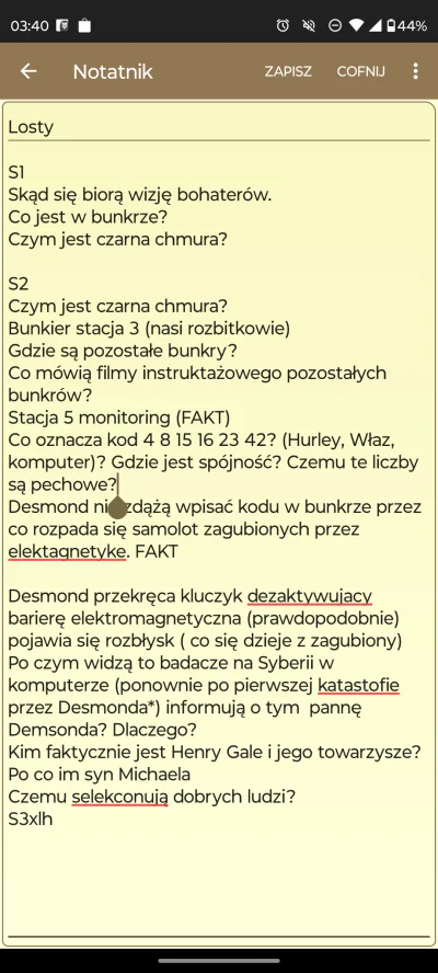 StritFajter59 - #lost 
Z tego co słyszałem i tak nie ma sensu ale jako fan serialu Da...