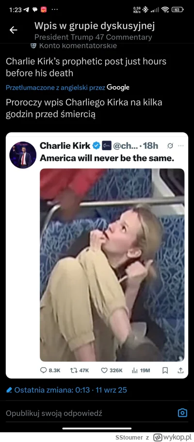 SStoumer - Ten ,, incydent " to totalny przypadek nie związany z aktualną polityką......