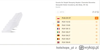 hotshops_pl - Snocks 6x Stopki Skarpety Męskie i Damskie Bawełna Skarpetki Niskie Sne...