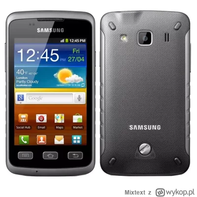 Mixtext - Pierwszy Samsung Xcover. Wodoodporność to wtedy była sztos :D Sam telefon s...