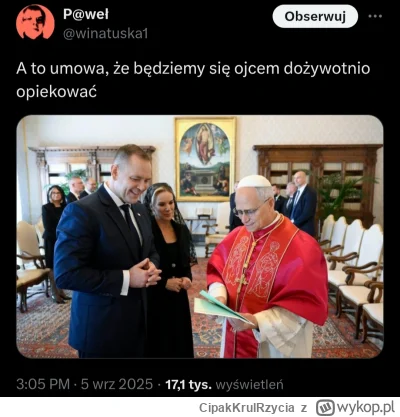 CipakKrulRzycia - #polityka #bekazpisu #2137