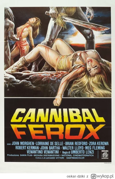 oskar-dziki - Mający swoją premierę w 1981 roku Cannibal Ferox jest tym drugim najbar...