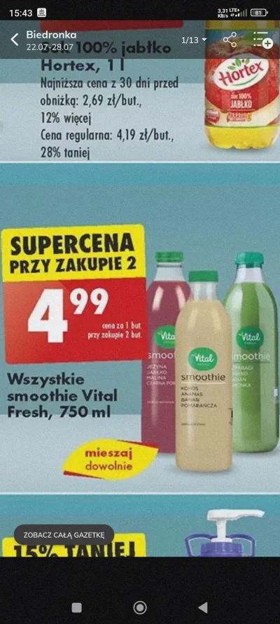 arkadiusz-milik - Jak to jest z tymi promocjami? Mogę wziąć tego smoothie na przykład...