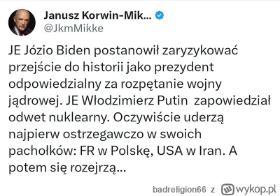 badreligion66 - #ukraina #rosja #polityka Korwin trzęsie się i boi się