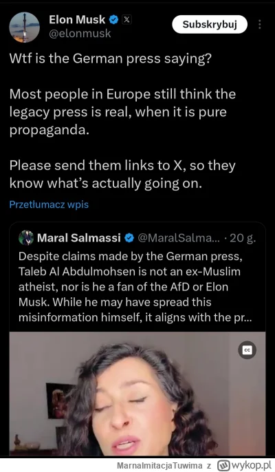 MarnaImitacjaTuwima - Czyli można już oficjalnie powiedzieć, że statkek z Elonem odle...