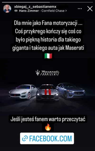 Malpigaj - Maserati przestanie produkować ośmiocylindrowe silniki. Tragedia! Wpisujci...