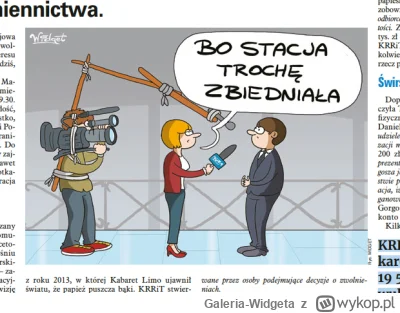 Galeria-Widgeta - Publikacja w Tygodniku NIE
Rys. Widget

#tygodnik #telewizja #infla...