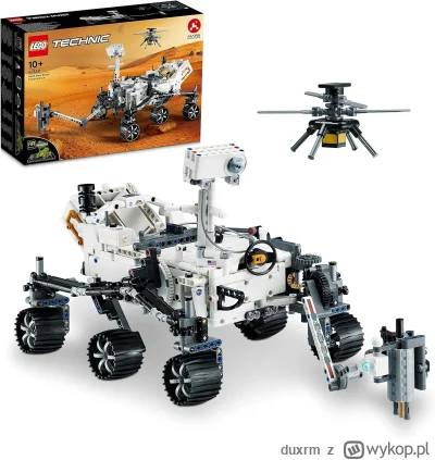 duxrm - Wysyłka z magazynu: PL
LEGO Technic 42158 NASA Mars Rover Perseverance
Cena z...