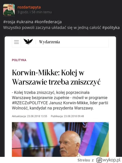 Strelau - Ludzie, kiedy otworzycie oczy!?

#konfederacja #wojna #ukraina #polityka