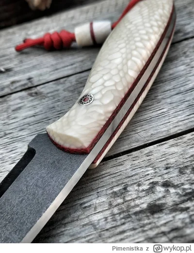 Pimenistka - Juma ivory Snake ciekawy materiał ale drogi skubaniec
#knifemaking