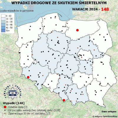 Salido - Minął 26. (z 73) dzień wakacji. 

W ciągu ostatniej doby miały miejsce 3 wyp...