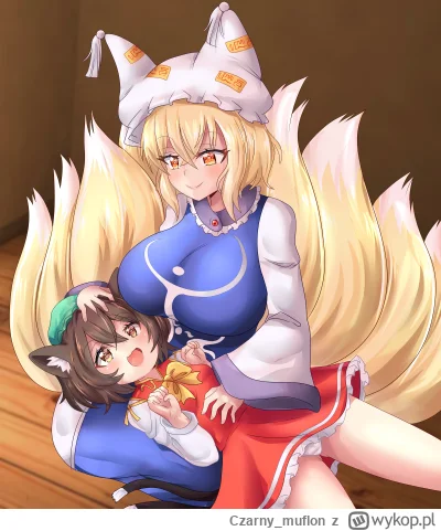 Czarny_muflon - #anime #touhou #randomanimeshit Czochranie kitka. [Autor: Unholysoul]...