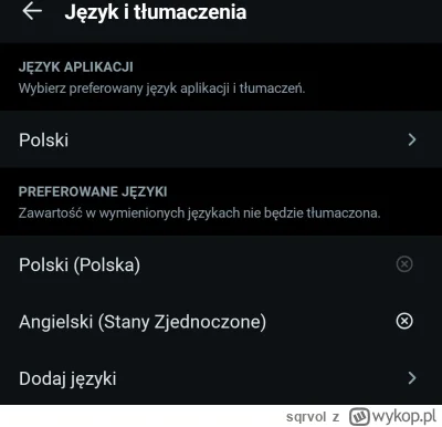 sqrvol - @dran2: w apce ustawienia=>języki i tłumaczenia