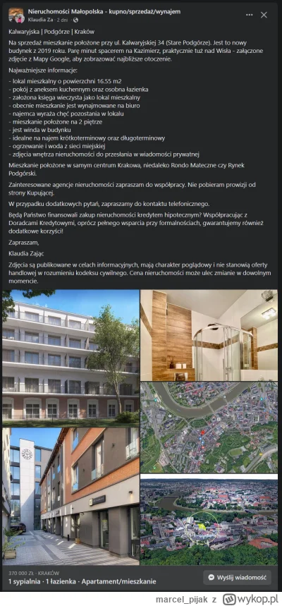 marcel_pijak - 22 tys za m2, czyli 370 000 PLN za 16,5 m2 kurnik

Kogoś zdrowo popier...