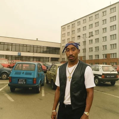 anoysath - Lata 90, Tupac przyjeżdża do Jastrzębia (zdjęcie z okolic urzędu miasta), ...