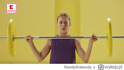 RandyBobandy - Pięknie skęcona sztanga w reklamie kauflanda, chwyt też pierwsza klasa...
