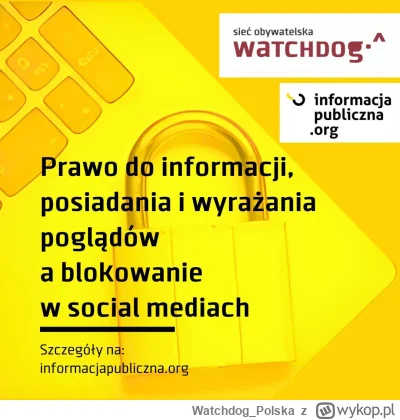 WatchdogPolska - Jak prawa jednostki mają się do blokowania użytkowników na urzędowyc...