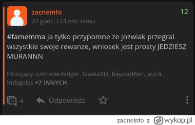 zacneinfo - #famemma Tak jak mowilem, JEDZIESZ MURAN