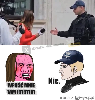 felakuti - Ten sługus platformy ubierając się tak serio łyknął, że kieruje się do dom...