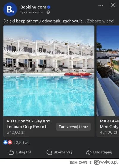 jaco_zewa - Ciekawe, czy jakbym zrobił hotel tylko dla hetero, to też by mi tak fajni...