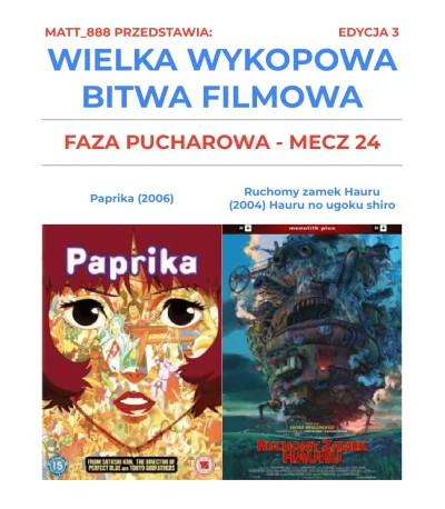 Matt888 - WIELKA WYKOPOWA BITWA FILMOWA - EDYCJA 3!

Tag do obserwacji lub czarnolist...