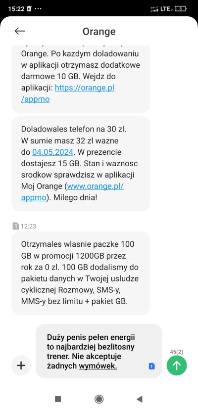 G4NzU - #orange wam też nie przyznaje gigabajtów za doładowanie? #internet