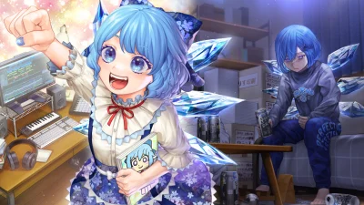 bakayarou - #randomanimeshit #touhou #cirno #anime