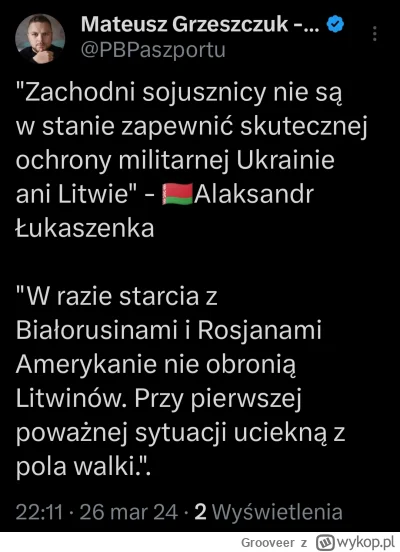 Grooveer - Ale ten gnój próbuje mieszać i straszyć
#wojna #ukraina #rosja #nato