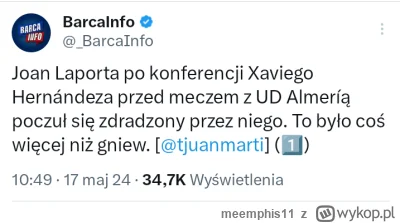 meemphis11 - #mecz #barcelona
Jest tu jakiś kibic Barcelony, który mi powie co się #!...