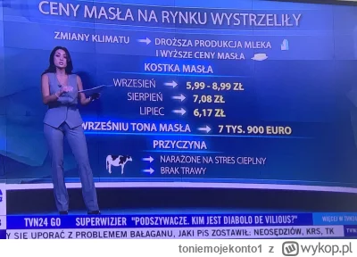 toniemojekonto1 - Ceny masła wzrosły bo krowy są narażone na stres cieplny i przez br...