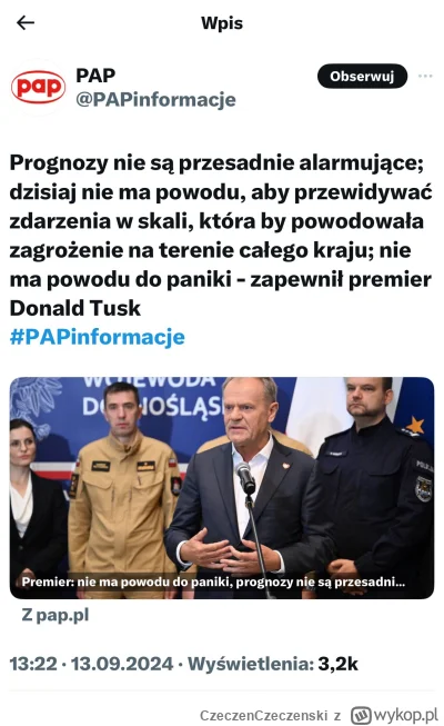 CzeczenCzeczenski - Znów ryży okłamał 

#powodz #polska #polityka