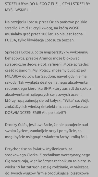 Janusz_Conway - CZEMPION PCIMSKI

Na forum larambla (tak, sportowym) pojawił się ciek...