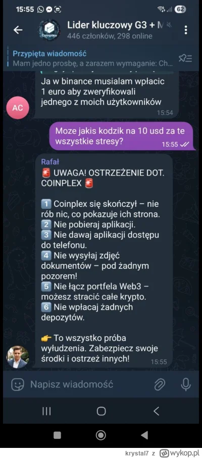 krystal7 - Wątpię że na wykopie są aż tacy naiwniacy ale ostrzeżenie od jednego z wio...