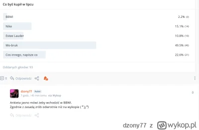 dzony77 - Rano zrobiłem taką ankietę. Otóż BBWI od otwarcia ameryczki zrobiło +7% xD ...