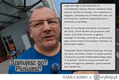 STAR-CASINO - Szanujesz Darka? Plusujesz. 

#raportzpanstwasrodka