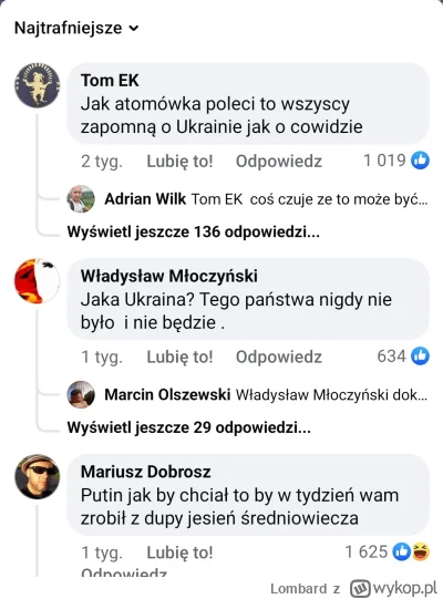 Lombard - Tak, zdaję sobie sprawę z ilości szamba jakie wylewa się na Facebooku. Ale ...