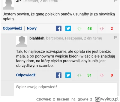 czlowiekzlisciemnaglowie - jako rozwiązanie proponują wynajęcie Polaków, tak jak u na...