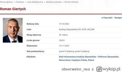 obserwatornsa - @ishwaw: nie za to poszukiwany Roman Giertych został posłem z listy P...