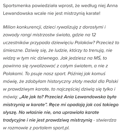 rosarosa33 - Ma ktoś więcej informacji w jakiej dokładnie dyscyplinie Lewandowska te ...