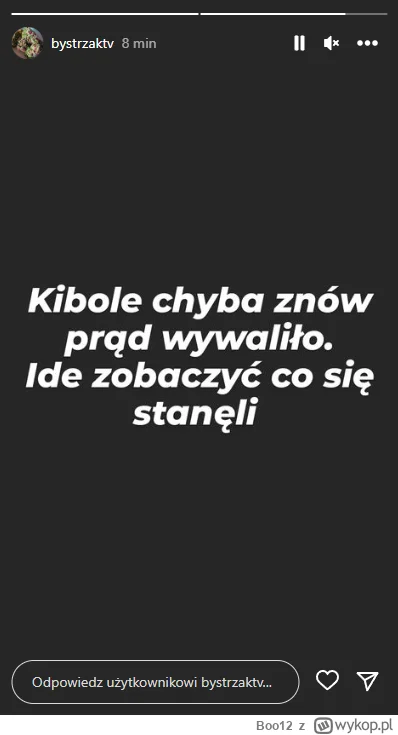 Boo12 - Bystry dał info że chyba znowu prąd #bystrzaktv