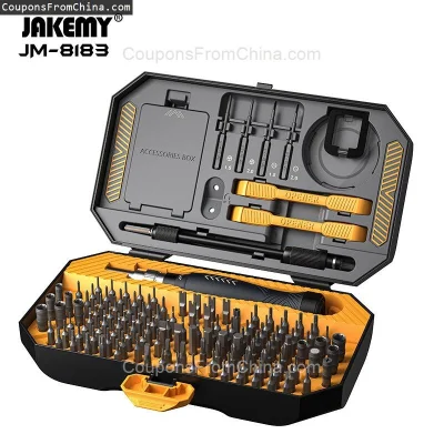 n____S - ❗ JAKEMY JM-8183 145 In 1 Screwdriver Tool Kit
〽️ Cena: 24.99 USD (dotąd naj...