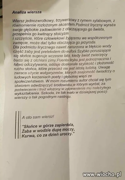 bleblebator - @goral27: twój nauczyciel byłby z ciebie dumny. Twoja wypowiedź jest ta...