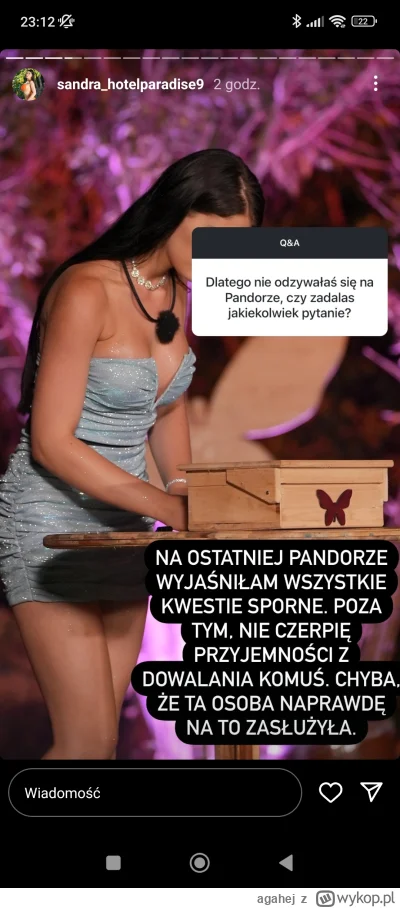 agahej - #hotelparadise czyli faktycznie Sanderka wcale się nie odzywała. Trochę szko...