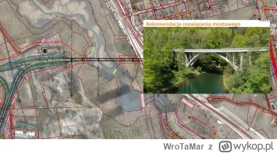 WroTaMar - Jest wariant połączenia DW 211 z OMT. W planach długi most przez jar Radun...