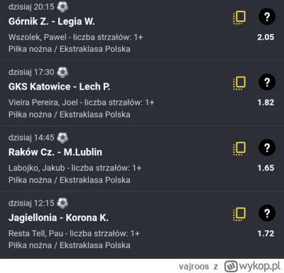 vajroos - 4Fun,

(trochę w ciemno bez znajomości składów)

#mecz #bukmacherka