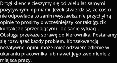 L3gion - Za takie wymuszanie pozytywnych opinii powinno się janusza kopać po ryju.

#...