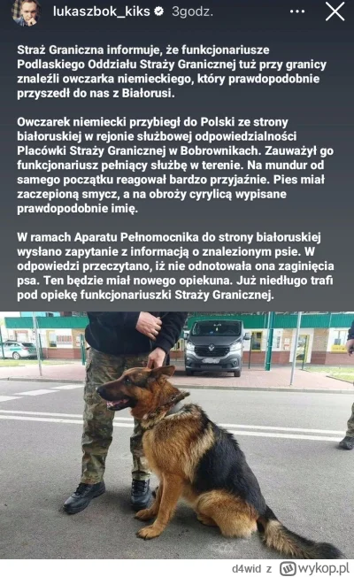 d4wid - Z Białorusi to już nawet psy spierd4lają do Polski XD.
Ciekawe co musi czuć S...