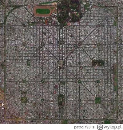 patrol798 - Mapa miasta La Plata, Argentyna. Jedno z najlepiej zaplanowanych miast na...