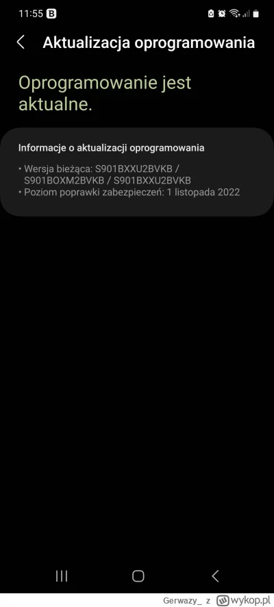 Gerwazy_ - Hej, mam Samsunga S22 z Europejskiej dystrybucji i pokazuje mi ostatnia ak...