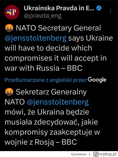 Grooveer - @huncwot_: teraz to są takie informacje. I to od sekretarza NATO.